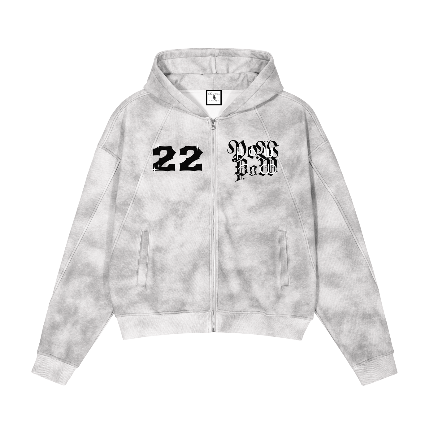 Sky Grey Pow 22 ProudBaby Hoodie