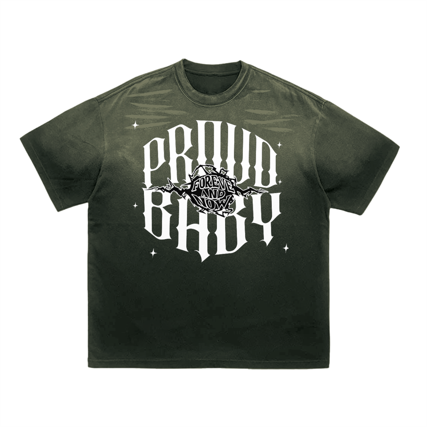 Tiger Stripe Gradient Washed T-Shirt