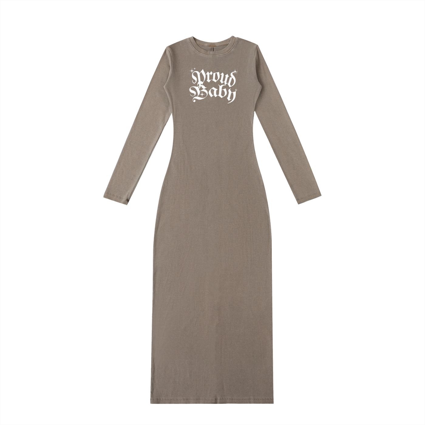 Dyed Washed Slit Maxi Dress