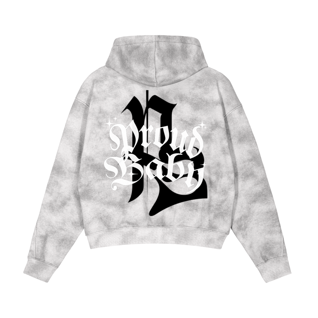 Sky Grey Pow 22 ProudBaby Hoodie