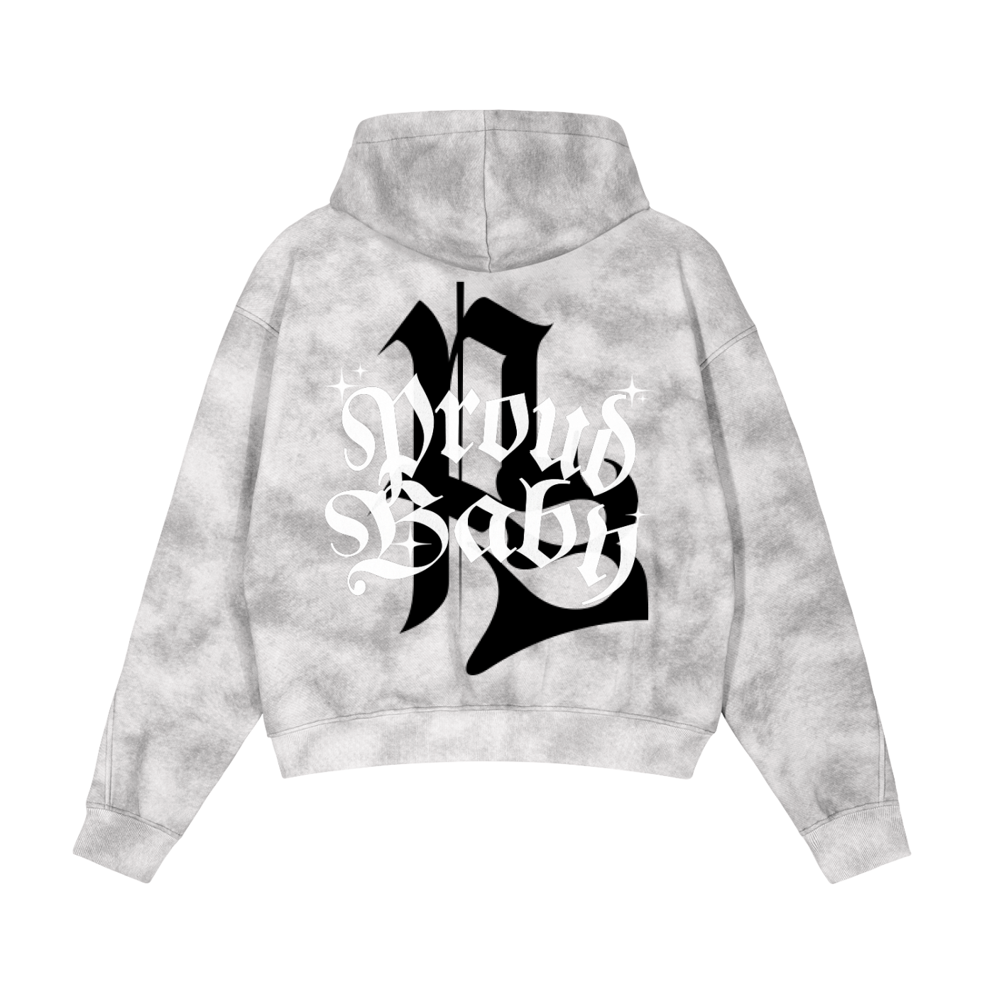 Sky Grey Pow 22 ProudBaby Hoodie