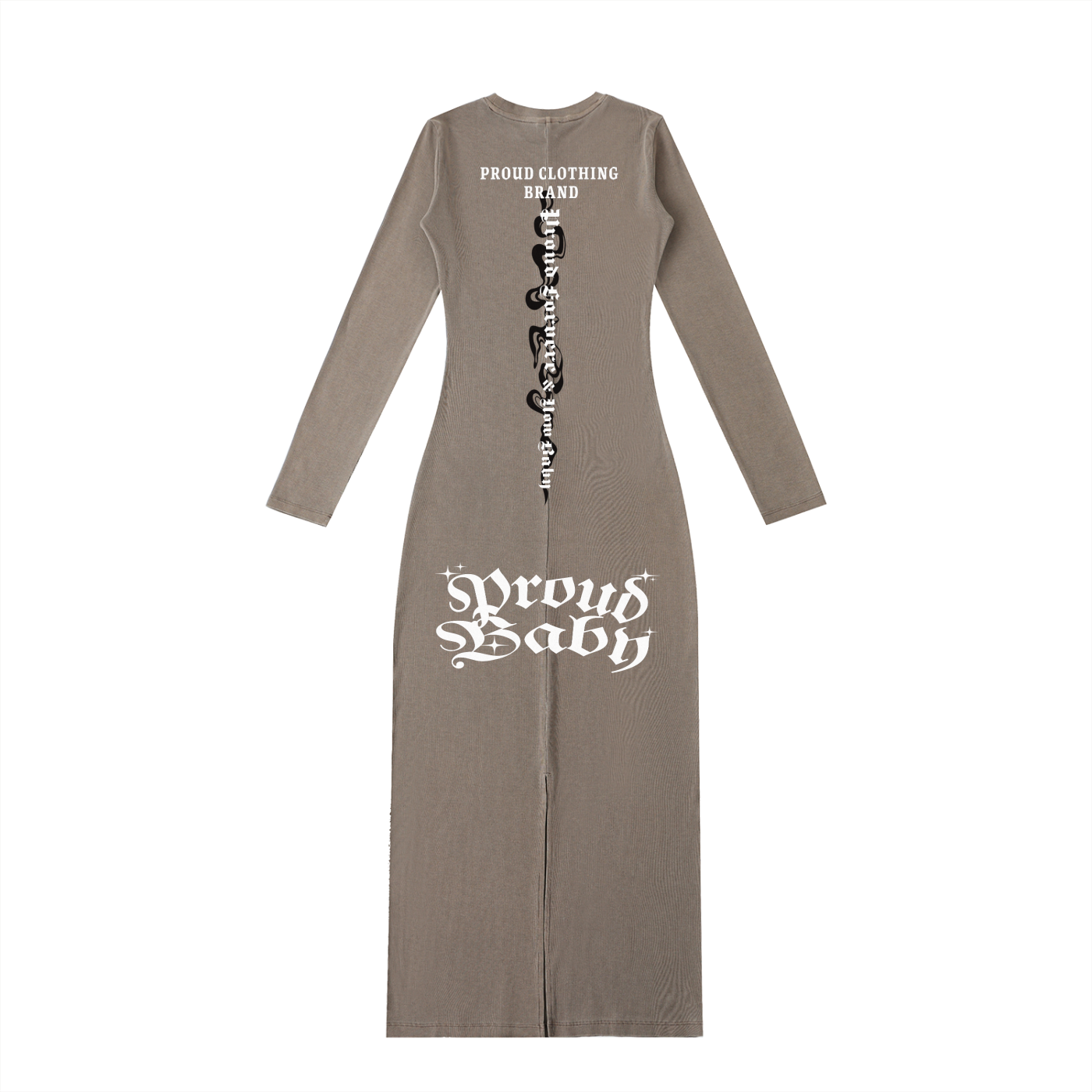 Dyed Washed Slit Maxi Dress